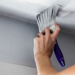 Plafond schilderen in woning Brugge
